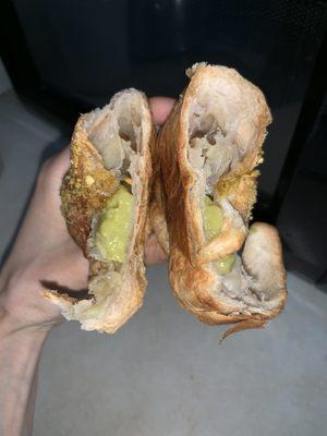 6/9/20 inside of pistachio croissant