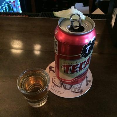 House Jam - Old Overholt rye and a Tecate. $5