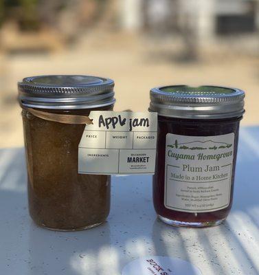 Homemade apple jam and Plum Jam :)