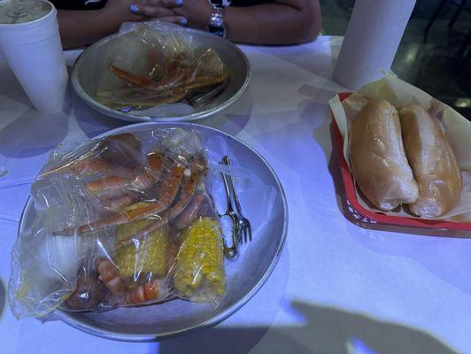 Two pounds of 1) Snow Crab Legs and Shrimp