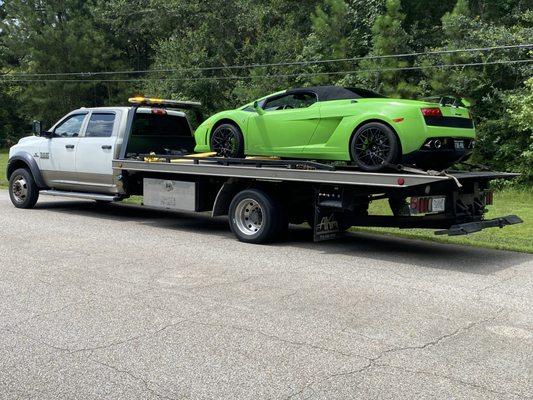 Exotic Cars towing available. We treat your car like it's ours