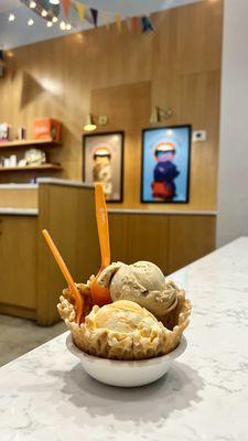 Burnt Orange Dreamsicle, Tahini Oat Chocolate Cookies and Double Dough