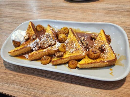 Bananas foster french toast