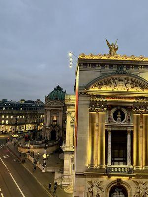 The view from our hotel in Paris