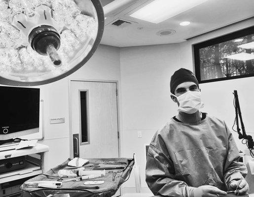 Dr. Drew Davis in the OR