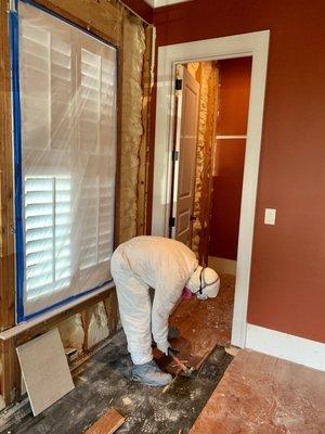 Hardwood Floor removal