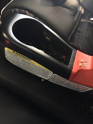 No vacuum on carseat