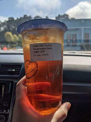 large Wintermelon tea, fixed sweetness