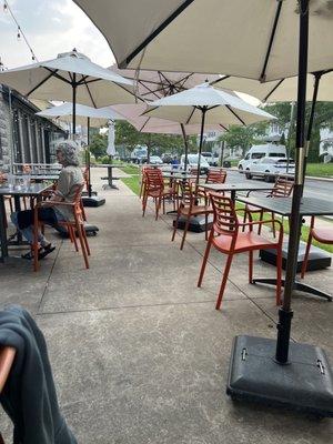 Outside seating