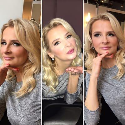 Different angles from the lovely Sylwia, her New Year's Eve look before her gorgeous outfit.