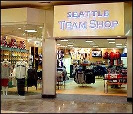 Seattle Team Shop in Capital Mall, Olympia (By Ben Bridge).