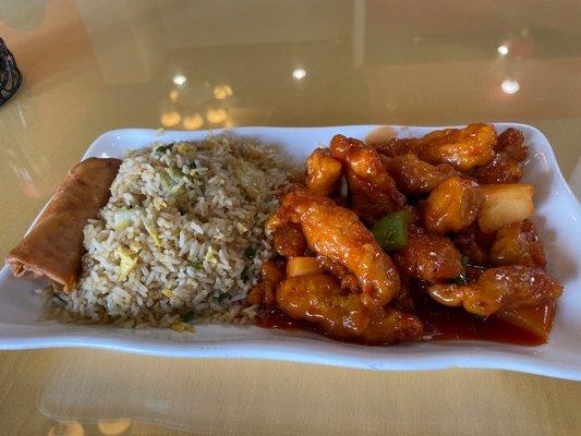 Sweet and Sour Pork lunch special