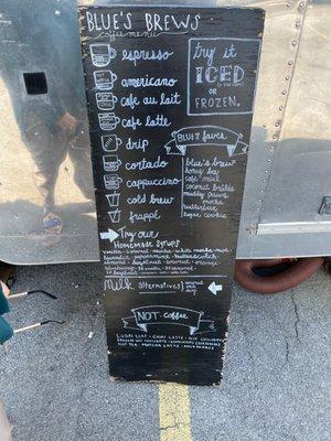 Menu board