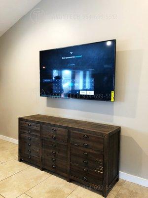 65 inch Vizio TV Mounting - Drywall - Tilting Mount