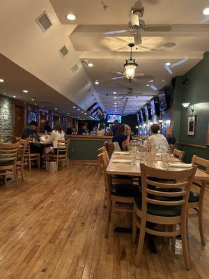 View of the bar area from the dining area we were seated in