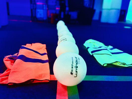 We even specialize in Glow dodgeball parties!