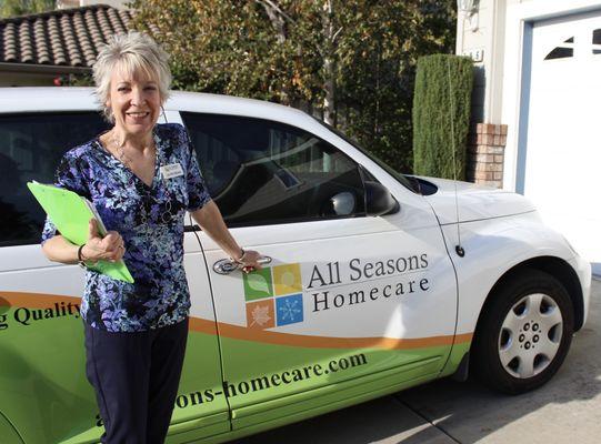 Lou Ann Mowry, Founder and Owner, ready for a client assessment!