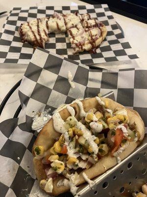 Costa Rican mahi street taco and Kansas City BBQ StoneFire pizza