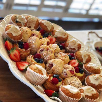 Fresh baked mini pastries from our bakery.