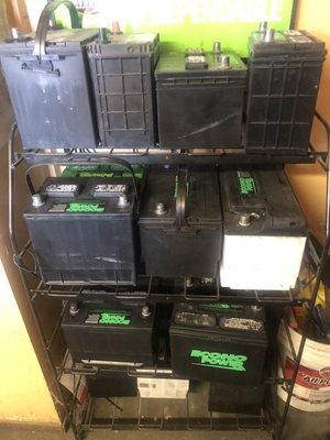 New and used batteries with warranty