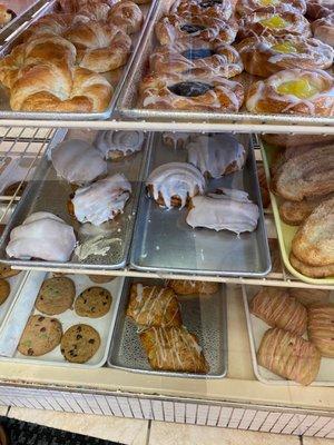 non-doughnut pastry selection