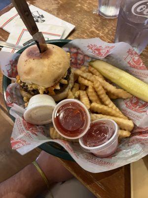 Mac and cheese burger