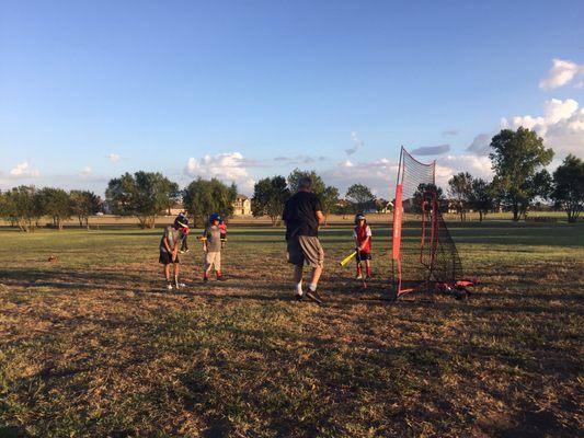 Baseball practice