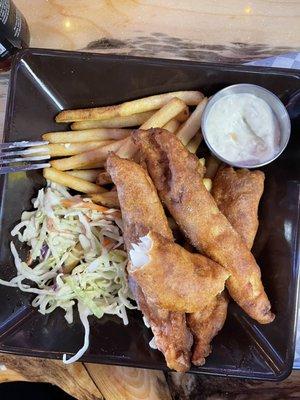 The Fish & Chips are really amazing. No heavy batter at all & the fish is definitely full of flavor. Highly recommend