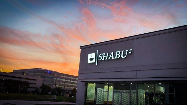 Our Shabu Squared signage that is facing BW8.