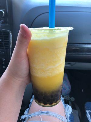 Pineapple slush boba