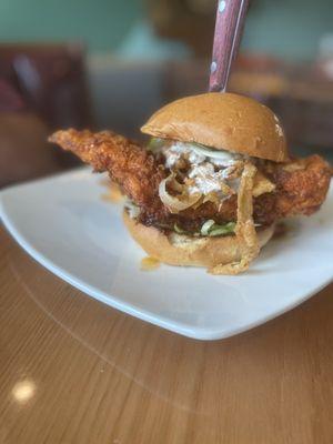 Firecracker chicken sandwich