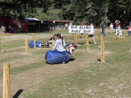 Hop-along pony hop for kids