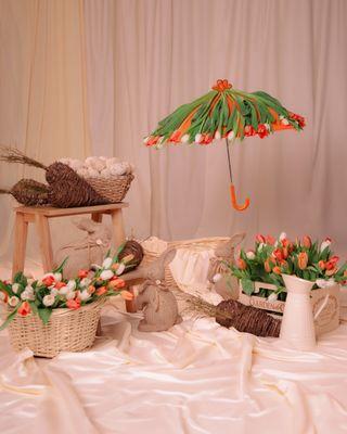 Spring Umbrella Floral Arrangement