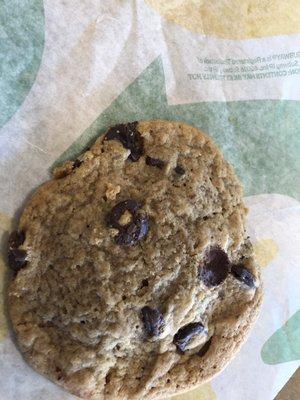 A just okay chocolate chip cookie.