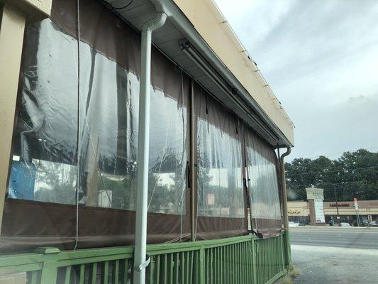 Covered patio.