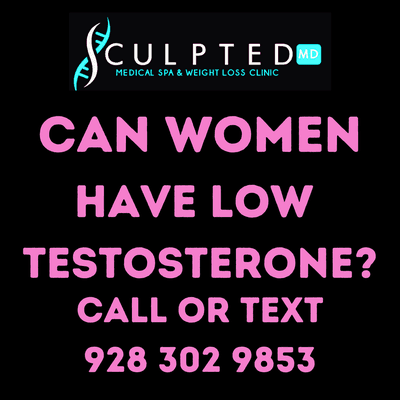 Ladies low testosterone is a guy thing right? No women suffer from low T too. If you're over 30 it's time to get your levels checked!