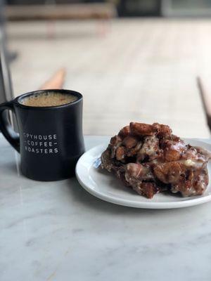 Apple fritter & Coffee