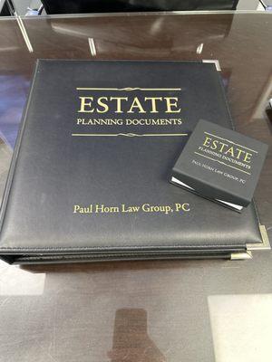 The estate planning documents book