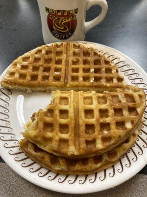 Waffles and coffee