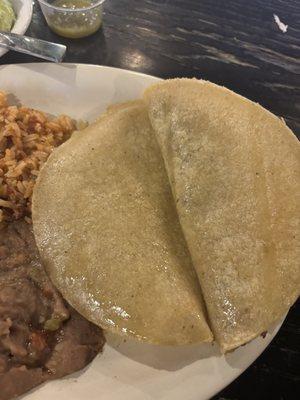 oil tortilla, from the Tacos a la Mexicana