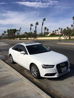 Enjoying my Audi I purchased from Valmot Auto Dealership...