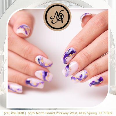 Marble nail designs are a summer must-have!