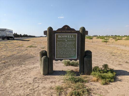 Roswell Historical Marker