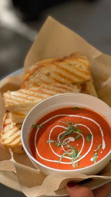 Grilled Cheese and Homemade tomato bisque. Until end of Feb.