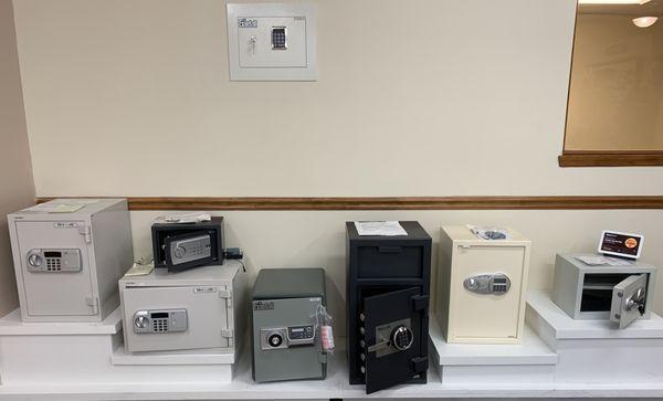 Look at these safes! Great for personal or business use. Don't see what you're looking for? We can order what you need!