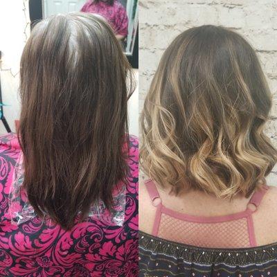 Blonde balayage