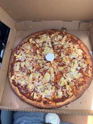 XL - two toppings, Pineapple Garlic