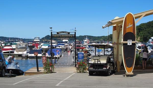 Calm water marina with a pool club & cabana on Irondequoit Bay