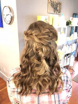 Winter formal hair!