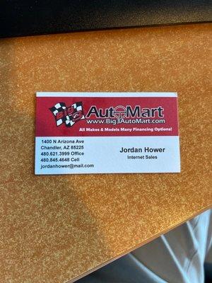 Big3 automart- go see Jordan he is the best! And can get anyone done in a vehicle